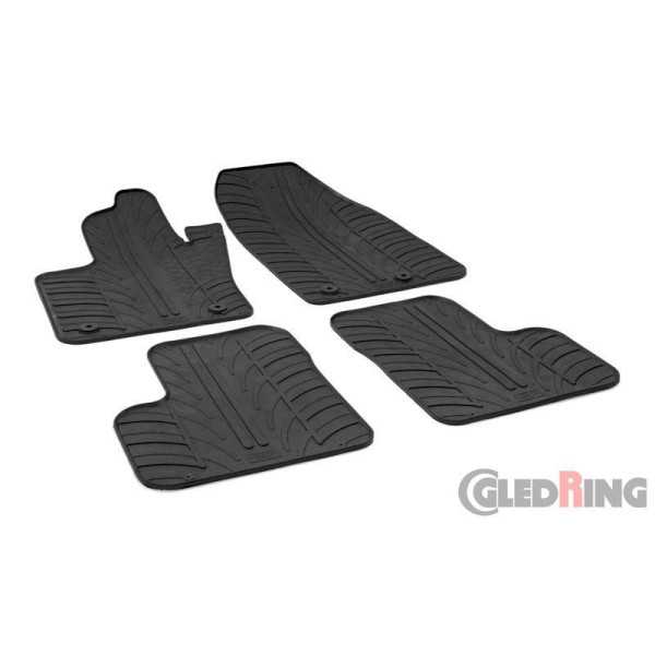 Tapis en caoutchouc pour Fiat 500X 2015  Jeep Renegade après 022015 profil en T 4 pièces  clips de fixation