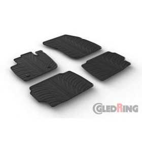 Tapis en caoutchouc pour Ford Mondeo 2015 profil en T 4 pièces  clips de montage