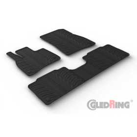 Set tapis de caoutchouc sur mesure pour Mercedes EQS V297 Sedan 2021 T profil 5pièces + clips de montage