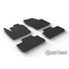 Tapis en caoutchouc pour Landrover Freelander II 2007 profil en T 4 pièces  clips de montage