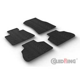 Tapis en caoutchouc pour BMW X5 G05 2018  Hybride inclus profil en T 4 pièces  clips de montage