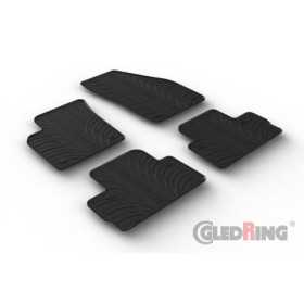 Set tapis de caoutchouc sur mesure pour Volvo C30 20062013 T profil 4pièces + clips de montage