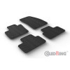 Tapis en caoutchouc pour Volvo XC40 2018 profil en T 4 pièces  clips de montage