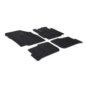 Tapis en caoutchouc pour Mitsubishi Space Star 2014 profil en T 4 pièces  clips de montage