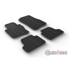Tapis en caoutchouc pour BMW série 4 F32 automatique 2013 profil en T 4 pièces  clips de fixation