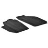 Tapis en caoutchouc pour Skoda Roomster Practic 2007 profil en T 2 pièces