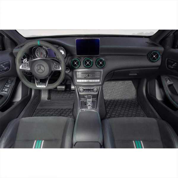 Tapis en caoutchouc pour Mercedes Classe B W246 20112019Classe A W176 20122018CLAGLA 20142020 profil G 4 pièces  clips de