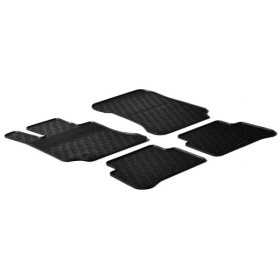 Tapis en caoutchouc pour Mercedes Classe E W212 20092013 profil G 4 pièces  clips de fixation