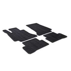 Tapis en caoutchouc pour Mercedes Classe C W205 2014 profil T 4 pièces  clips de fixation