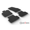 Tapis en caoutchouc adaptés pour Seat Ateca 52016 profil en T 4 pièces  clips de montage