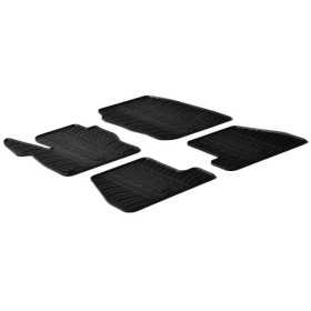 Tapis en caoutchouc pour Ford Focus 35 portes  ST 20112015 profil en T 4 pièces  clips de fixation