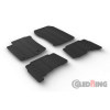 Tapis en caoutchouc pour Toyota Landcruiser Automatic 2013 profil en T 4 pièces  clips de montage