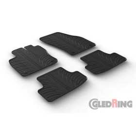 Tapis en caoutchouc pour Audi Q2 112016 profil en T 4 pièces  clips de fixation