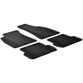 Tapis en caoutchouc adaptables pour Audi A4 8E 20012008  Seat Exeo profil en T 4 pièces  clips de fixation
