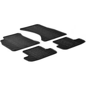 Tapis en caoutchouc adaptés pour Audi A5 20072016 profil en T 4 pièces  clips de fixation