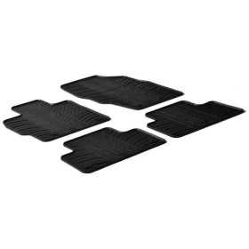 Tapis en caoutchouc pour Mazda CX7 essence 2007 profil en T 4 pièces  clips de fixation