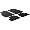Tapis en caoutchouc pour Chevrolet Cruze 2009 profil en T 4 pièces  clips de montage