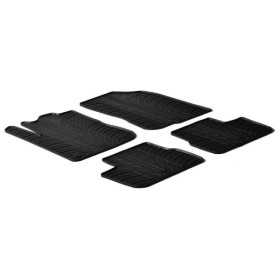 Tapis caoutchouc adaptable sur Peugeot 208 20122019 profil T 4 pièces  clips de fixation