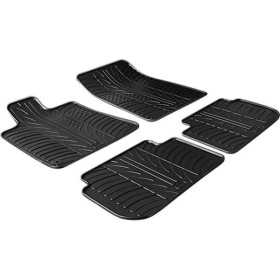 Tapis caoutchouc adaptable à Peugeot 407 2004 profil T 4 pièces  clips de fixation