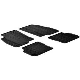Tapis en caoutchouc pour Fiat Punto Evo 20092014 profil en T 4 pièces  clips de fixation