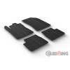 Tapis caoutchouc adaptable à Citroën C3 112016 profil T 4 pièces  clips de fixation