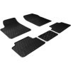 Tapis en caoutchouc adaptables pour Citroen Berlingo  Peugeot Partner 20022008 profil G 5 pièces  clips de fixation
