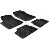 Tapis en caoutchouc pour Citroen C3 20022010 profil en T 4 pièces