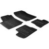Tapis en caoutchouc pour Citroen C2 2003 profil en T 4 pièces