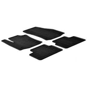 Tapis en caoutchouc pour Opel Meriva B 2010 profil en T 4 pièces  clips de montage