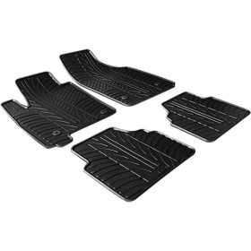 Tapis en caoutchouc pour Opel Meriva 2003 profil en T 4 pièces  clips de montage