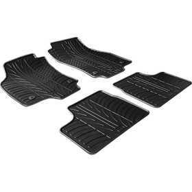 Tapis en caoutchouc pour Opel Astra H 20042009 profil en T 4 pièces  clips de fixation