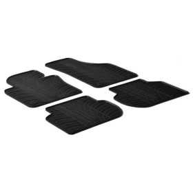 Tapis en caoutchouc pour Volkswagen Jetta 2011 profil en T 4 pièces  clips de fixation