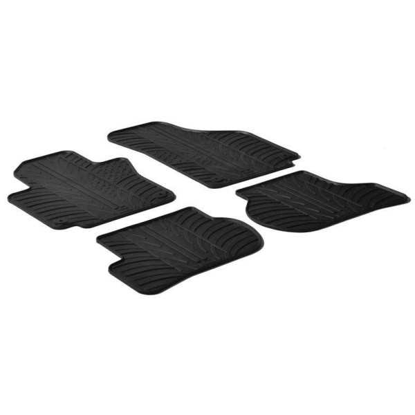 Tapis en caoutchouc pour Volkswagen Golf VVI Plus 2009  Seat Toledo 20052012 profil en T 4 pièces  clips de fixation