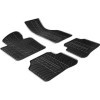 Tapis en caoutchouc pour Volkswagen Passat 3C 20052010 profil en T 4 pièces  clips de fixation