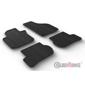 Tapis en caoutchouc pour Volkswagen Golf V 20032008  Jetta 20052011  Golf VI 20082013  Scirocco 2008 profil en T 4 pièces