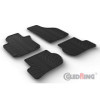 Tapis en caoutchouc pour Volkswagen Golf V 20032008  Jetta 20052011  Golf VI 20082013  Scirocco 2008 profil en T 4 pièces