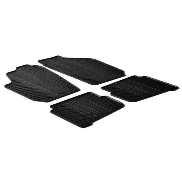 Tapis en caoutchouc pour Volkswagen Polo 9N9N2 20012009  Seat IbizaCordoba 6L 20022008 profil T 4 pièces
