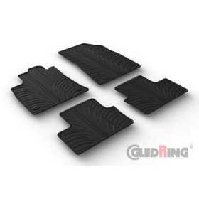 Tapis caoutchouc adaptable à Renault Clio V HB 92019 profil T 4 pièces  clips de fixation