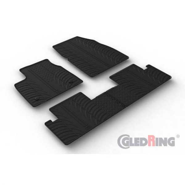 Set tapis de caoutchouc sur mesure pour Renault Megane ETech 2022 T profil 4pièces + clips de montage