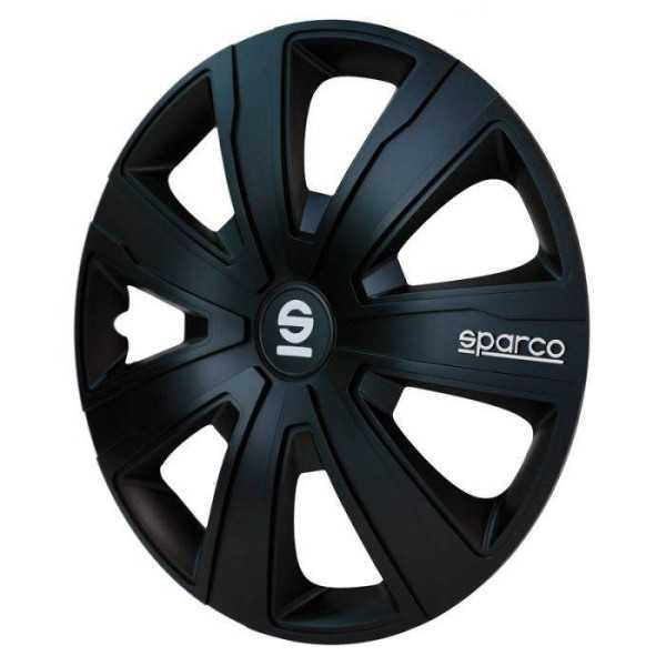 Jeu d'enjoliveurs Sparco Palermo 16 pouces noir | Sparco | Enjolive...