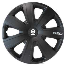 Jeu d'enjoliveurs Sparco Palermo 14 pouces noir