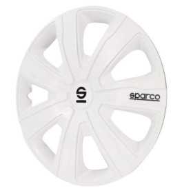 Jeu d'enjoliveurs Sparco Palermo 16 pouces blanc | Sparco | Enjoliv...