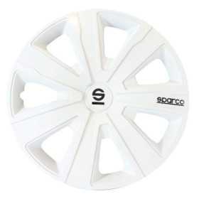 Jeu d'enjoliveurs Sparco Palermo 15 pouces blanc