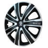 Jeu d'enjoliveurs Sparco Palermo 15 Pouces argentnoir | Sparco | En...
