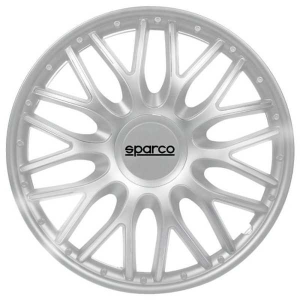 Ensemble denjoliveurs Sparco 4 pièces Roma 15 pouces Argent