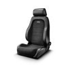 Sparco Sport Seat GT Retro Noir SimilicuirMicrofibre Réglable