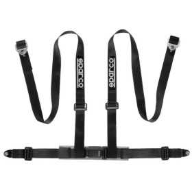 Ceinture de sport Sparco à 4 points  Noir  avec protecteur pelvien et support à vis EMark