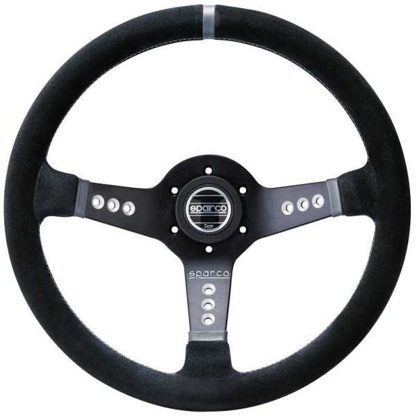 Volant Sport Universel Sparco L777 Piuma  Alcantara Noir  Diamètre 350mm