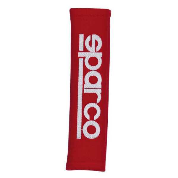 Ensemble de housses de ceinture de sécurité Sparco  Logo brodé  Rouge