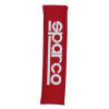 Ensemble de housses de ceinture de sécurité Sparco  Logo brodé  Rouge